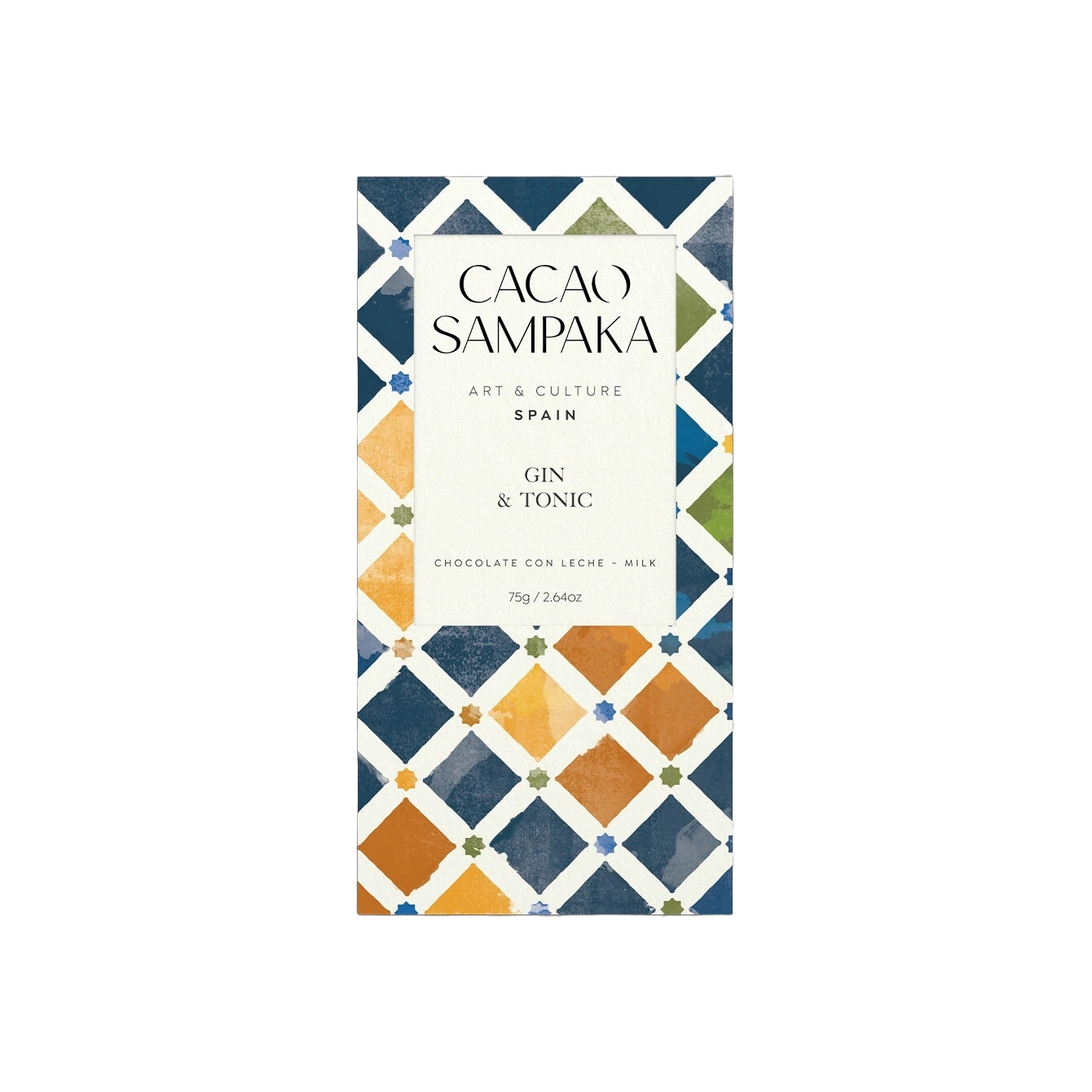 Tablette chocolat GIN & TONIC - Cacao Sampaka