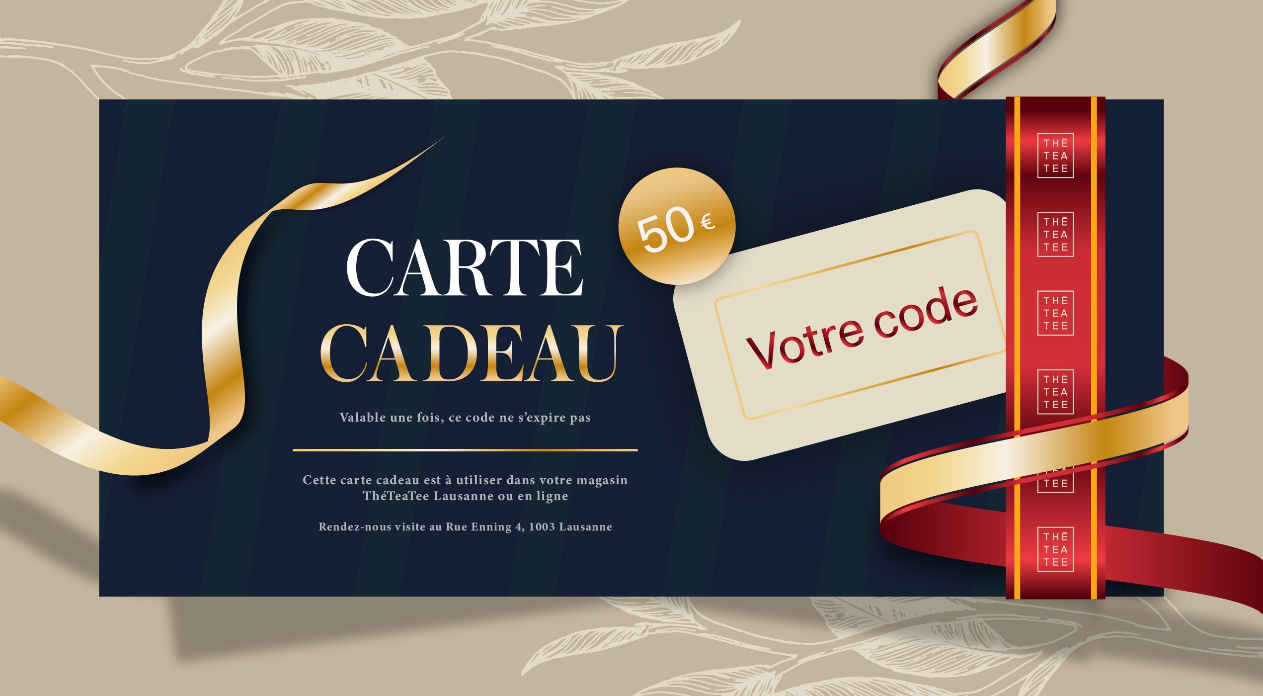 Carte cadeau 50 EUROS